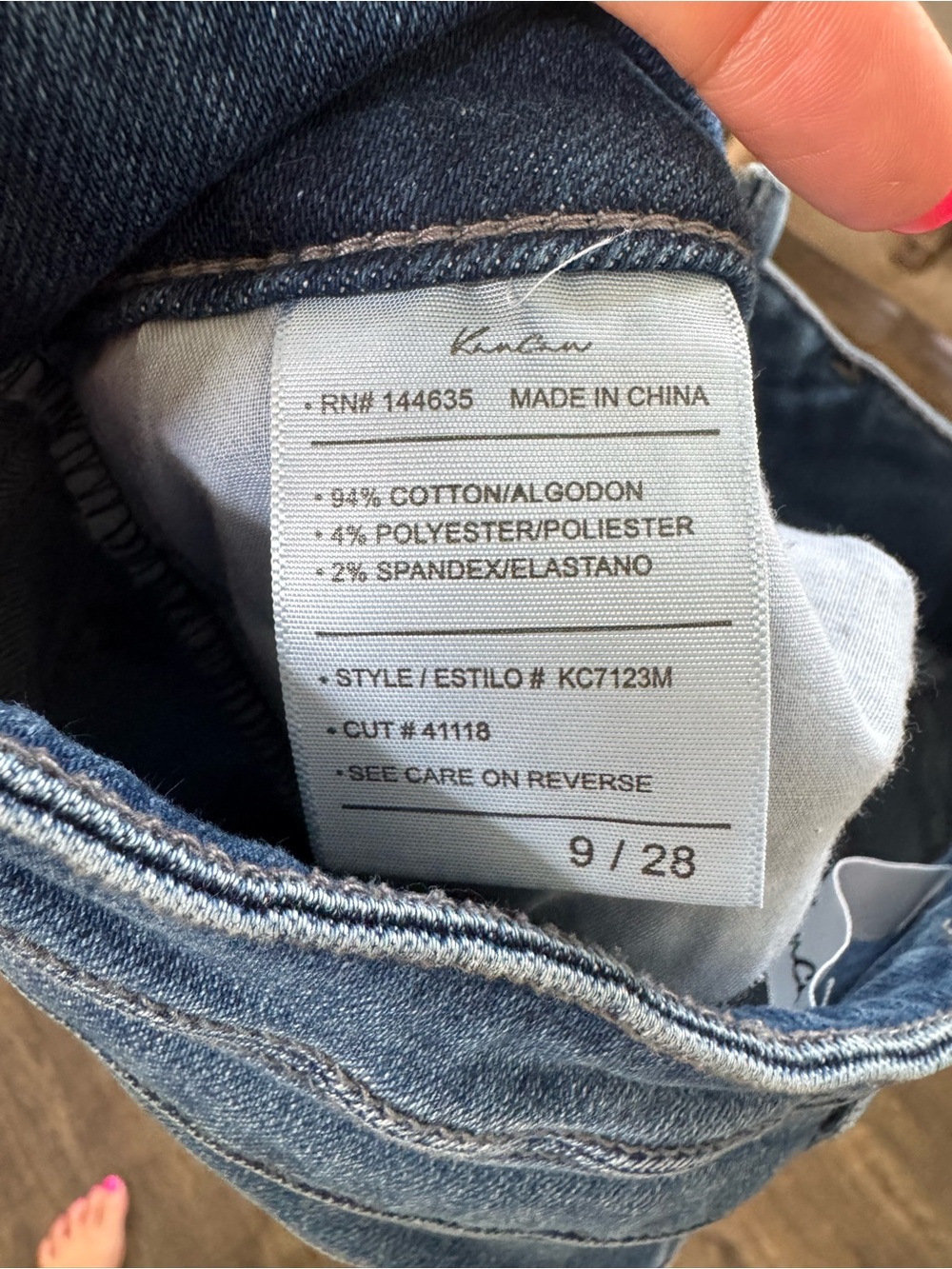 KanCan Flare Jeans Womens 9/28 Medium Wash Stretch High Rise - Picture 5 of 7